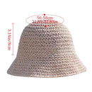 Summer Sun Hat Wide Brim Floppy Hats for Women Beach Cap Panama Straw Hat Dome Weave Bucket Hat Femme Shade Hat
